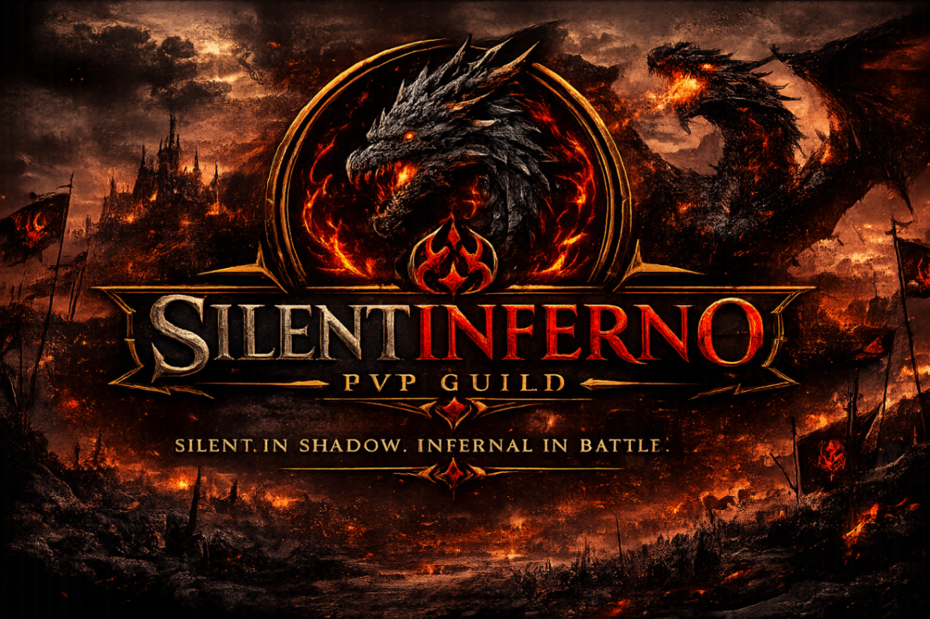 SilentInferno — dragon over a burning battlefield